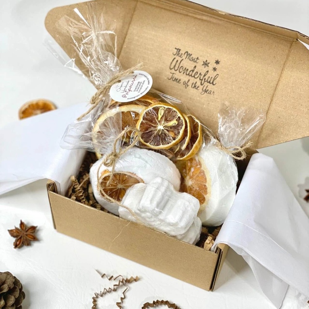 Orange and White Bath Soak for a Luxurious Experience